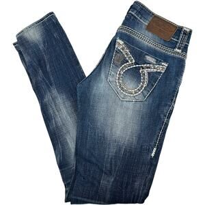 Women's '12 Year Crimson' Big Star Vintage Liv Mid-Rise Skinny‎ Stretch Jeans